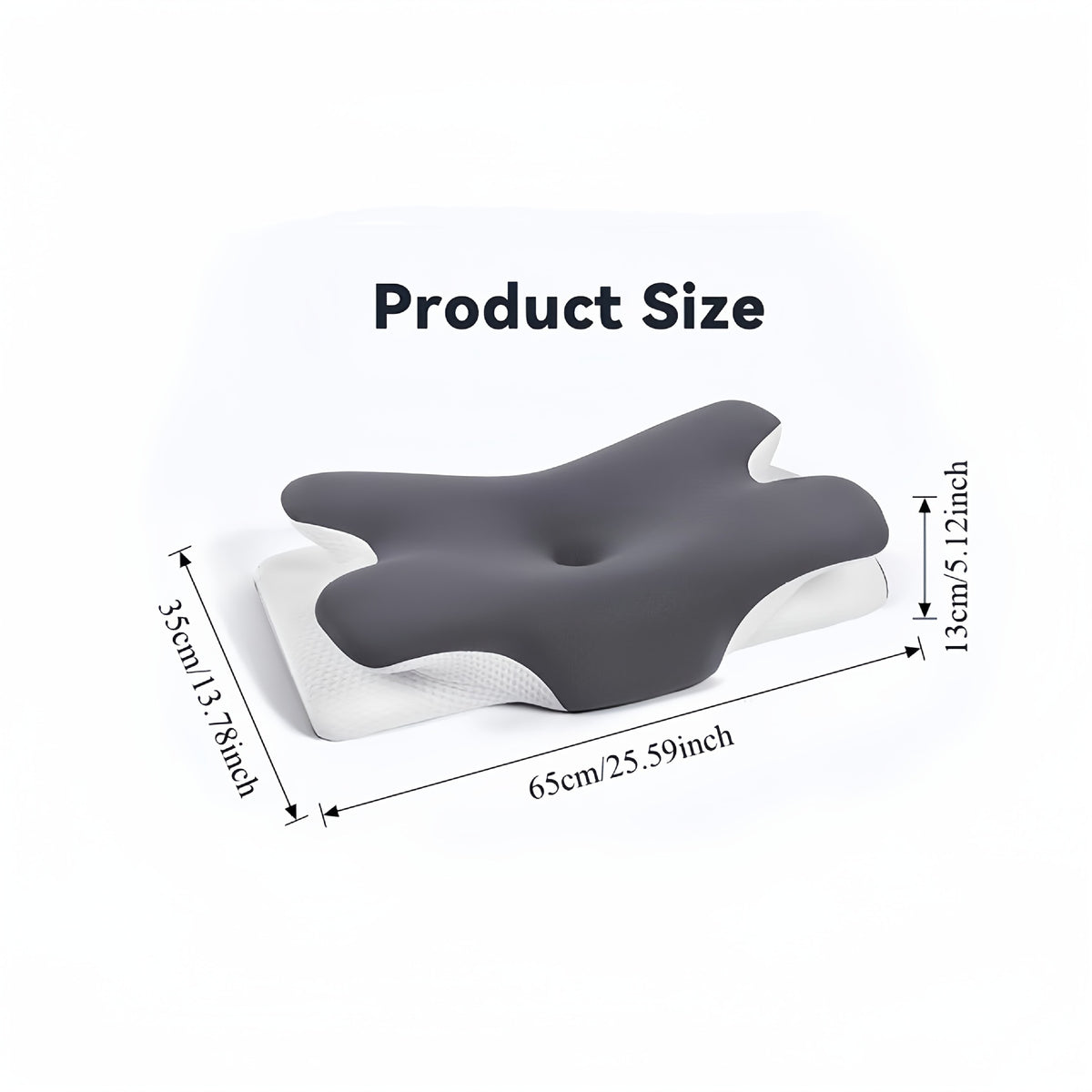Memory Foam Pillow Slow Rebound Cervical Pillow with Washable Pillowcase