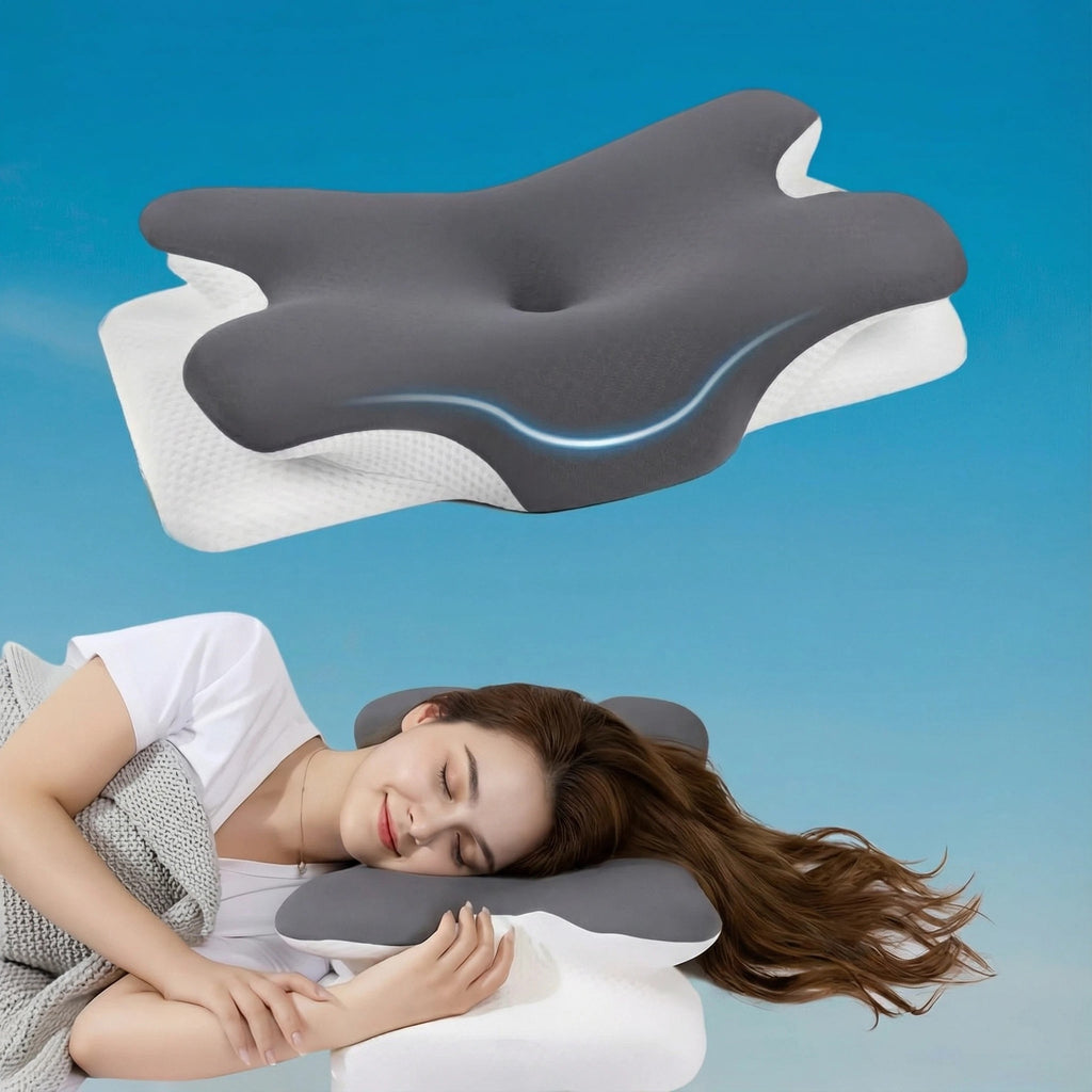 Memory Foam Pillow Slow Rebound Cervical Pillow with Washable Pillowcase
